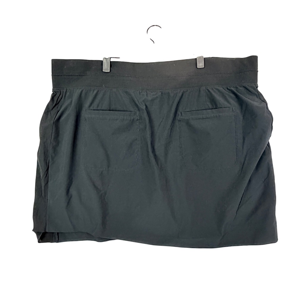 Athleta Size 20 Black Performance Brooklyn Skort Activewear Tennis Golf Hiking - Picture 3 of 10